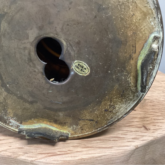 🟡 Vintage & Unique - Brass Decor Piece - Made In Hong Kong - Collectible - Picture 10 of 16